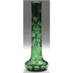 WEBB ACID CARVED VASE.