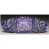 Image 1 : LALIQUE AMETHYST GLASS BUCKLE.