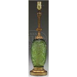 R. LALIQUE RONCES LAMP BASE.