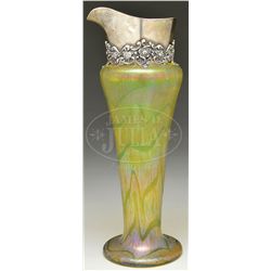 AUSTRIAN ART GLASS EWER.