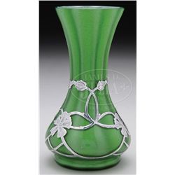 LOETZ GRUN MATALLIN VASE.