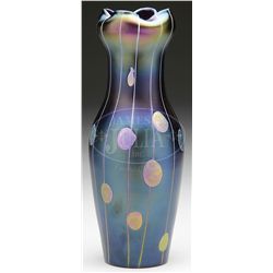 AUSTRIAN ART GLASS VASE.