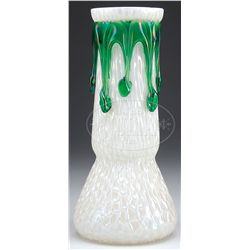 AUSTRIAN ART GLASS VASE.