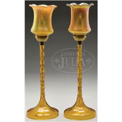 PAIR OF DURAND LAMPS.
