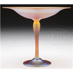 DURAND ART GLASS COMPOTE.