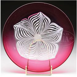 DURAND PULLED FEATHER PLATE.
