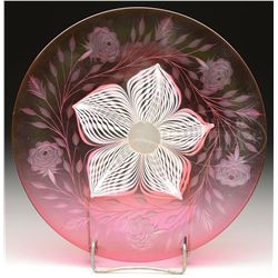 DURAND ART GLASS PLATE.