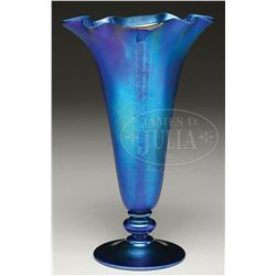 STEUBEN ART GLASS VASE.
