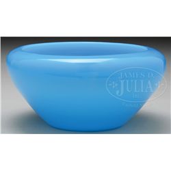 STEUBEN LIGHT BLUE JADE BOWL.