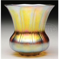 STEUBEN ART GLASS VASE.