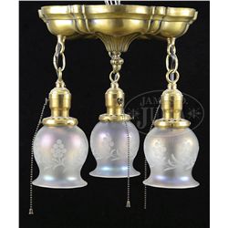 STEUBEN CEILING MOUNT CHANDELIER.