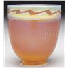 Image 1 : STEUBEN APPLIED BORDER ART GLASS SHADE.