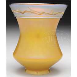 STEUBEN ART GLASS SHADE.