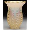 Image 1 : QUEZAL DECORATED ART GLASS SHADE.