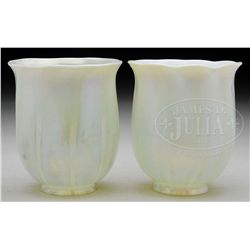 TWO TIFFANY STUDIOS TULIP SHADES.