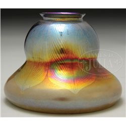 TIFFANY STUDIOS ART GLASS SHADE.