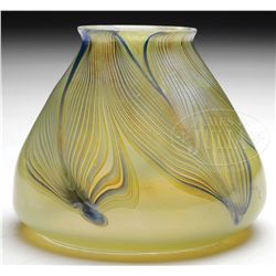 TIFFANY STUDIOS ART GLASS SHADE.
