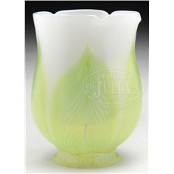 TIFFANY STUDIOS ART GLASS SHADE.