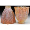 Image 1 : TWO AUSTRIAN DECORATED ART GLASS SHADES.