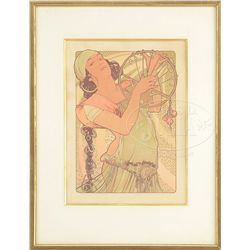 MUCHA GYPSY GIRL PRINT.