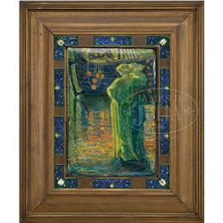 FRENCH ENAMEL PLAQUE.