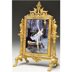 LIMOGE ORMOLU MIRROR.