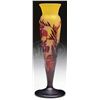 Image 1 : GALLE WINDOW PANE FLORAL VASE.