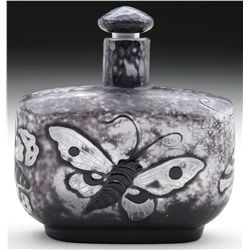 GALLE FRENCH CAMEO PERFUME BOTTLE.