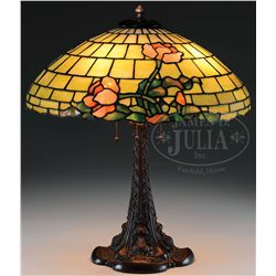 DUFFNER & KIMBERLY LEADED TABLE LAMP.