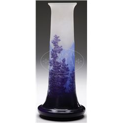 GALLE SCENIC MOUNTAIN VASE.