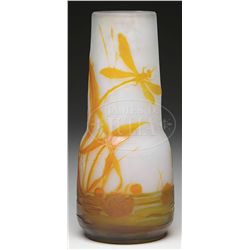 GALLE DRAGONFLY VASE.