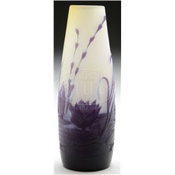 GALLE FRENCH CAMEO VASE.