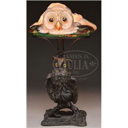 PAIRPOINT OWL TABLE LAMP.