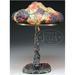 PAIRPOINT PUFFY GRAPE TABLE LAMP.
