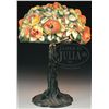 Image 1 : PAIRPOINT PUFFY APPLE TREE TABLE LAMP.