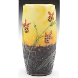 DAUM NANCY FRENCH CAMEO VASE.