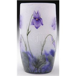 DAUM NANCY TUMBLER VASE.