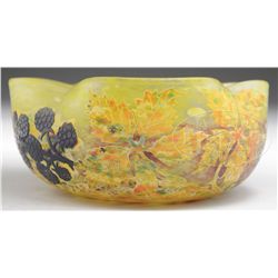 DAUM NANCY VITRIFIED BOWL.