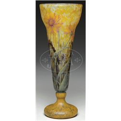 DAUM NANCY FRENCH CAMEO VASE.