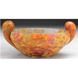 DAUM NANCY FRENCH CAMEO BOWL.