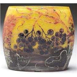 DAUM NANCY FRENCH CAMEO VASE.