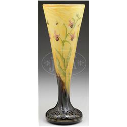 MONUMENTAL DAUM NANCY FRENCH CAMEO VASE.