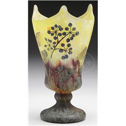 DAUM NANCY FRENCH CAMEO VASE.