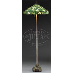 HANDEL LEADED FLOOR LAMP.