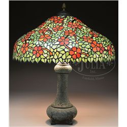 ANTIQUE LEADED LAMP.