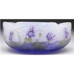 DAUM NANCY VIOLET BOWL.