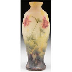 DAUM COLUMBINE VASE.