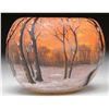 Image 2 : DAUM WINTER SCENE ROSE BOWL.
