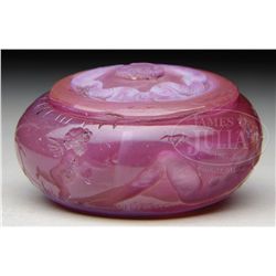 E. MICHEL MINIATURE COVERED JAR.