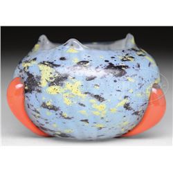 SCHNEIDER ART GLASS VASE.